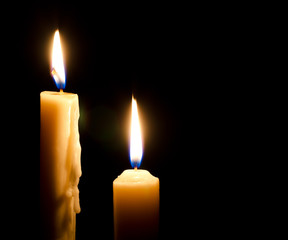 Burning candles