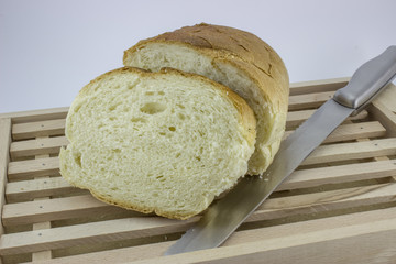 bread on cutting board