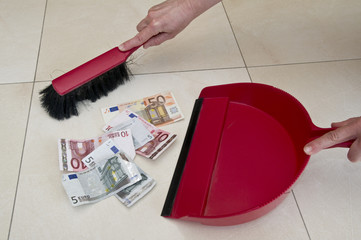 Ramassage d'argent