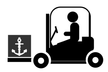 Ancre dans un chariot élévateur