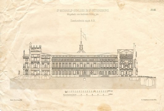 Кто выполнил первые чертежи михайловского замка Bazhenov Изображения: просматривайте стоковые фотографии, векторные изображения 