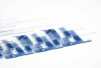 abstract futuristic internet high computer technology business b