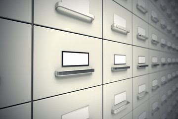File cabinets.