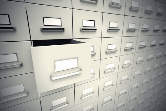 File cabinets.