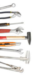 tools isolated on white background