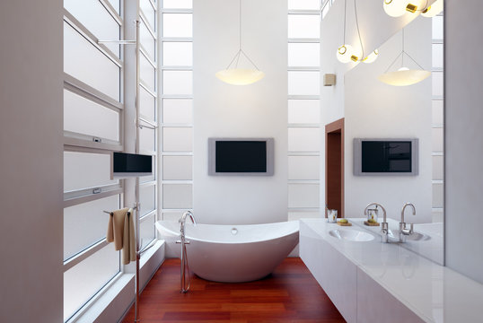 badezimmer - luxury bathroom with spa