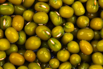 close up of mung bean background