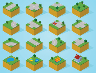 pre assembly isometric map-road
