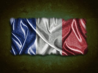 Vintage France flag.
