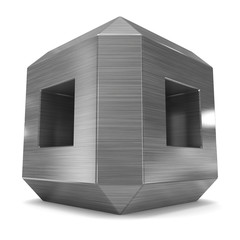 cube 3d metal