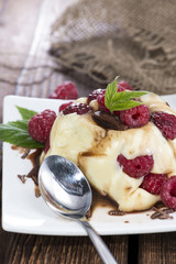 Raspberry Vanilla Pudding