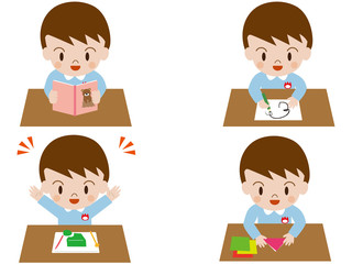 子供（絵本、粘土、お絵描き、折り紙）