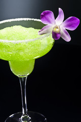Green margarita cocktail