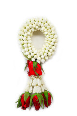 Malai The flower in Thai Tradition Style