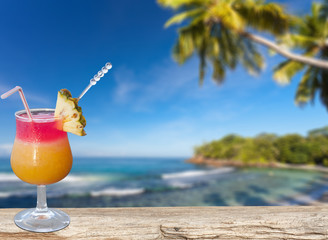 cocktail exotique aux Seychelles