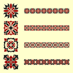 Abstract ornament set