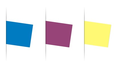 Karten im Schlitz - Bunt