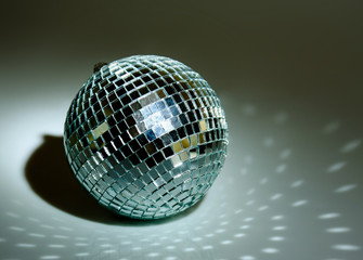 silver disco ball