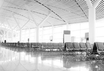 Bench in the shanghai pudong airport