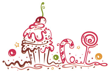 Muffin, Kuchen, Süßigkeiten, cupcake