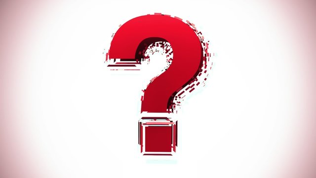 3d animated question mark.