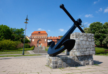 Anchor in Torun, Poland - obrazy, fototapety, plakaty