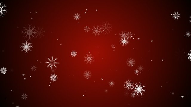 Animation of snow flakes