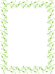 葉　背景　フレーム