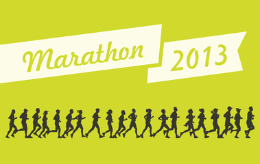 Marathon 2013 vector