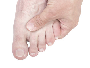 Foot massage.