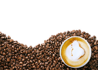 Coffee beans background