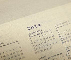 Fototapeta premium calendrier 2014