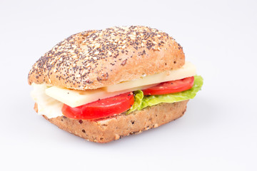 Sandwich with cheese and tomato