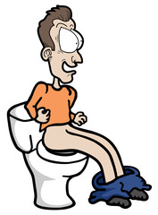 Surprised toilet