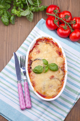 Baked vegetables with cheese