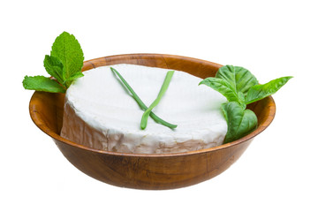 camembert witn herbs, nuts and honey