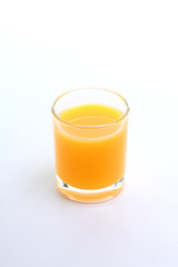 Orange juice  Isolated on white background