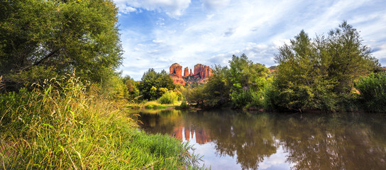 Panoramic view of Cathedral Rock