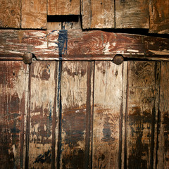 Closeup of old wood planks