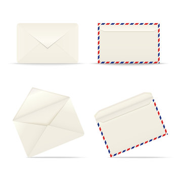 Envelopes icon on white background