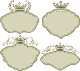 decorative frames with crown