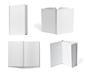 book notebook textbook white blank paper template