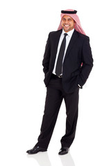 middle eastern businessman wearing black suit