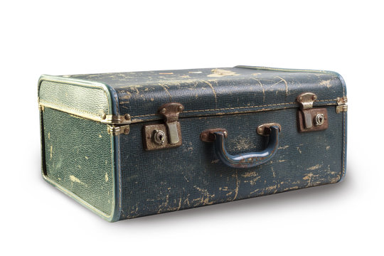 Old suitcase closeup