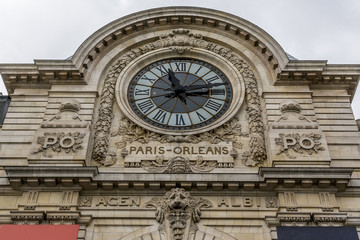 Orsay Museum (former Gare Orsay - railway station) detail, Paris