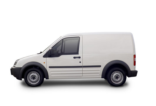 Blank white van