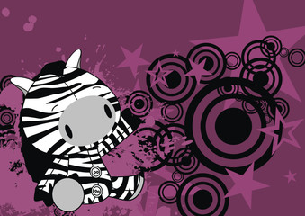 zebra baby cute cartoon background