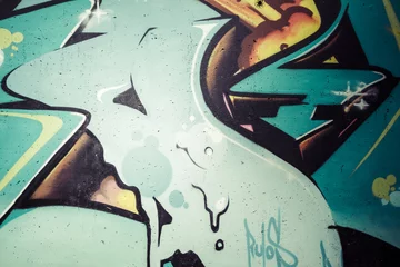 Photo sur Aluminium Graffiti Graffitis colorés, abstrait grunge grafiti fond sur textu