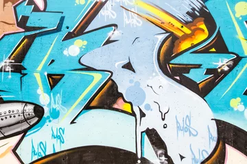 Crédence de cuisine en verre imprimé Graffiti Graffitis colorés, abstrait grunge grafiti fond sur textu