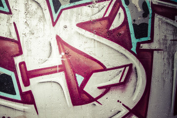 Graffitis colorés, abstract grunge grafiti background sur textu